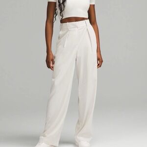 Lululemon Athletica White Wide Leg Pants